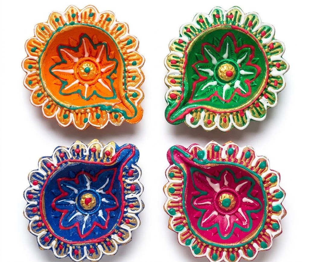 Designer Diya 2 (Pack of 4)