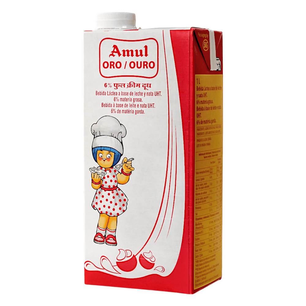 Amul gold milk full cream 6 % fat 1L