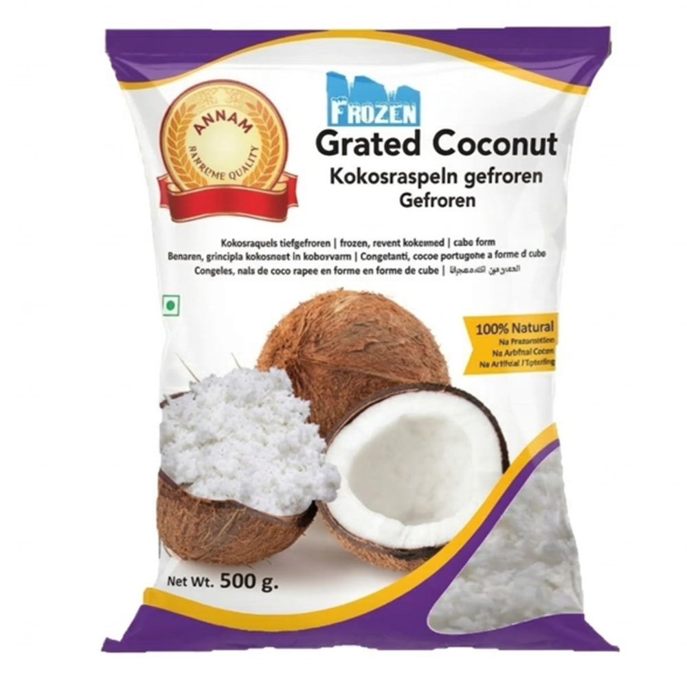 Annam Frozen Grated Coconut 500g