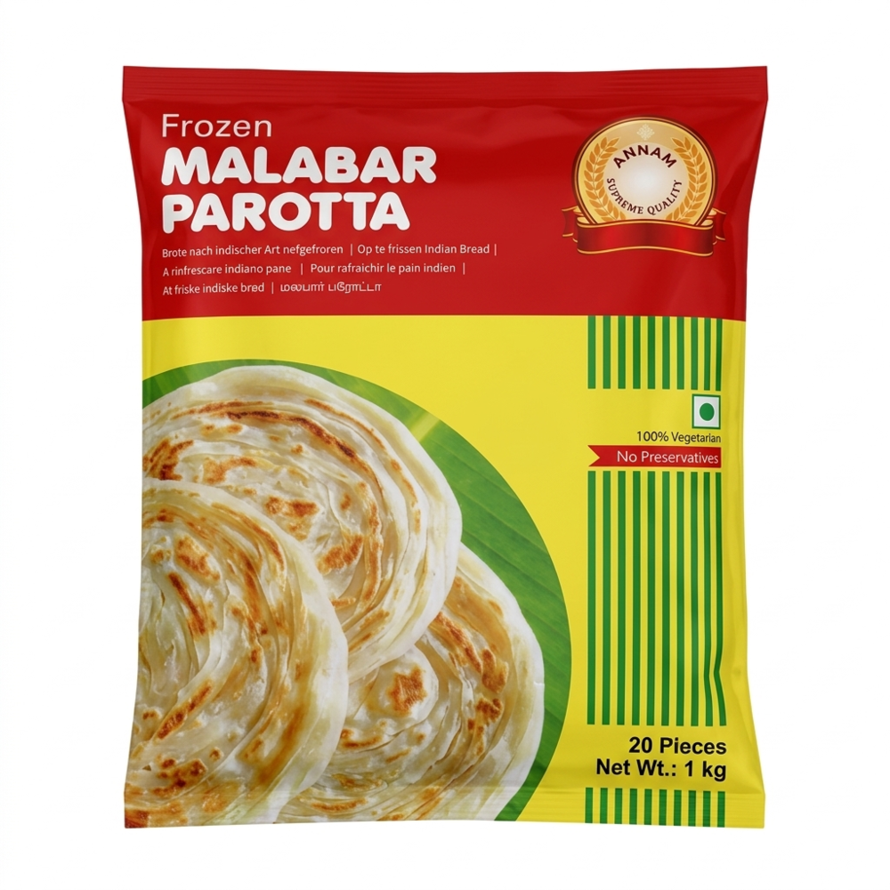 Annam frozen Malabar Paratha (20pcs) 1KG
