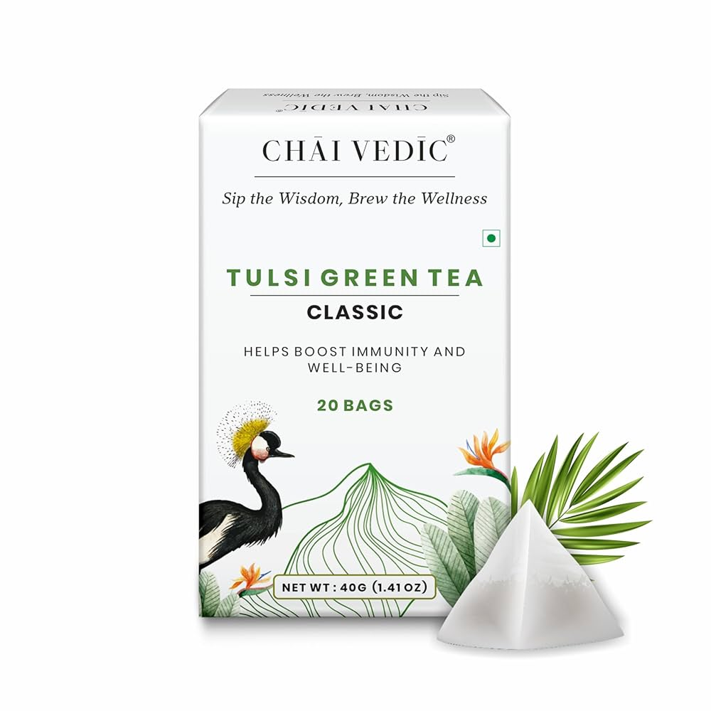Chai Vedic Tulsi Green Tea Classic 40g