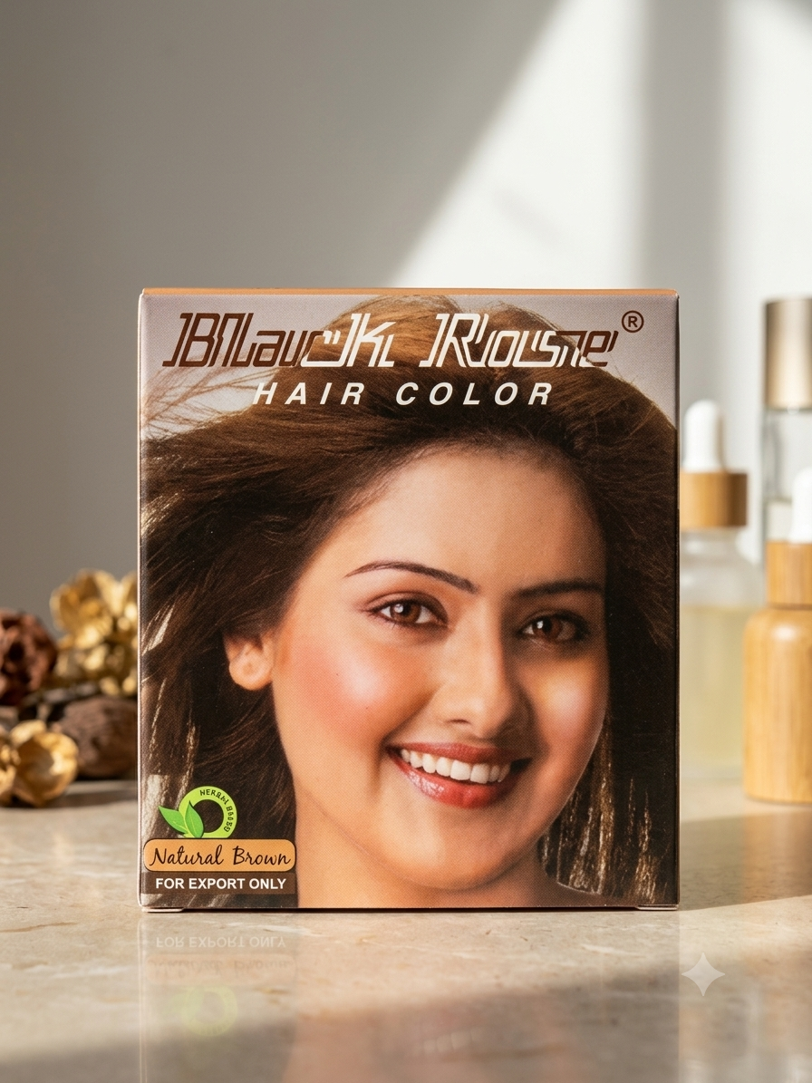 Black Rose Hair Color Natural Brown (50g)