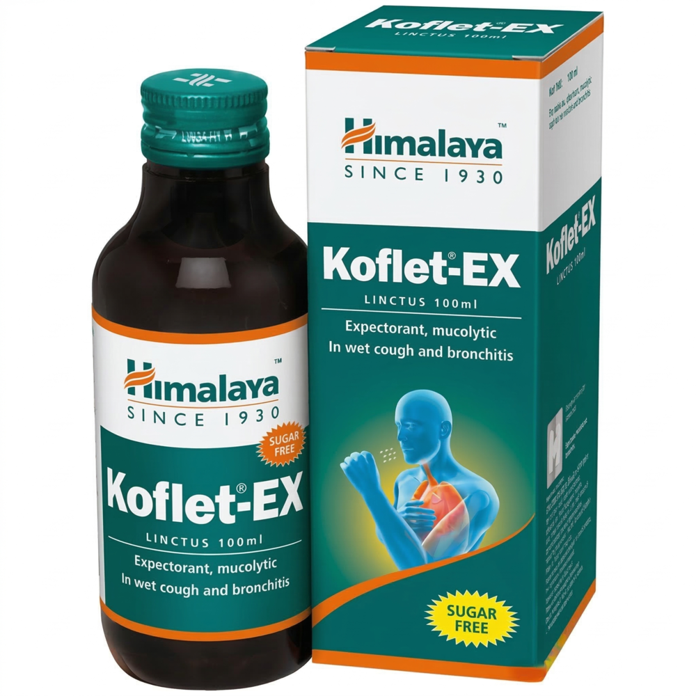 Himalaya Koflet Syrup|100 ml| Relief from cough, sore throat