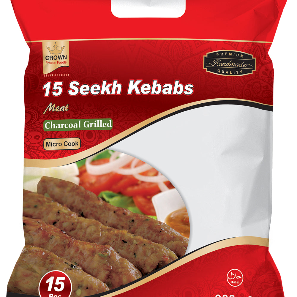 Meat Seekh Kebabs 15pc (big pack)