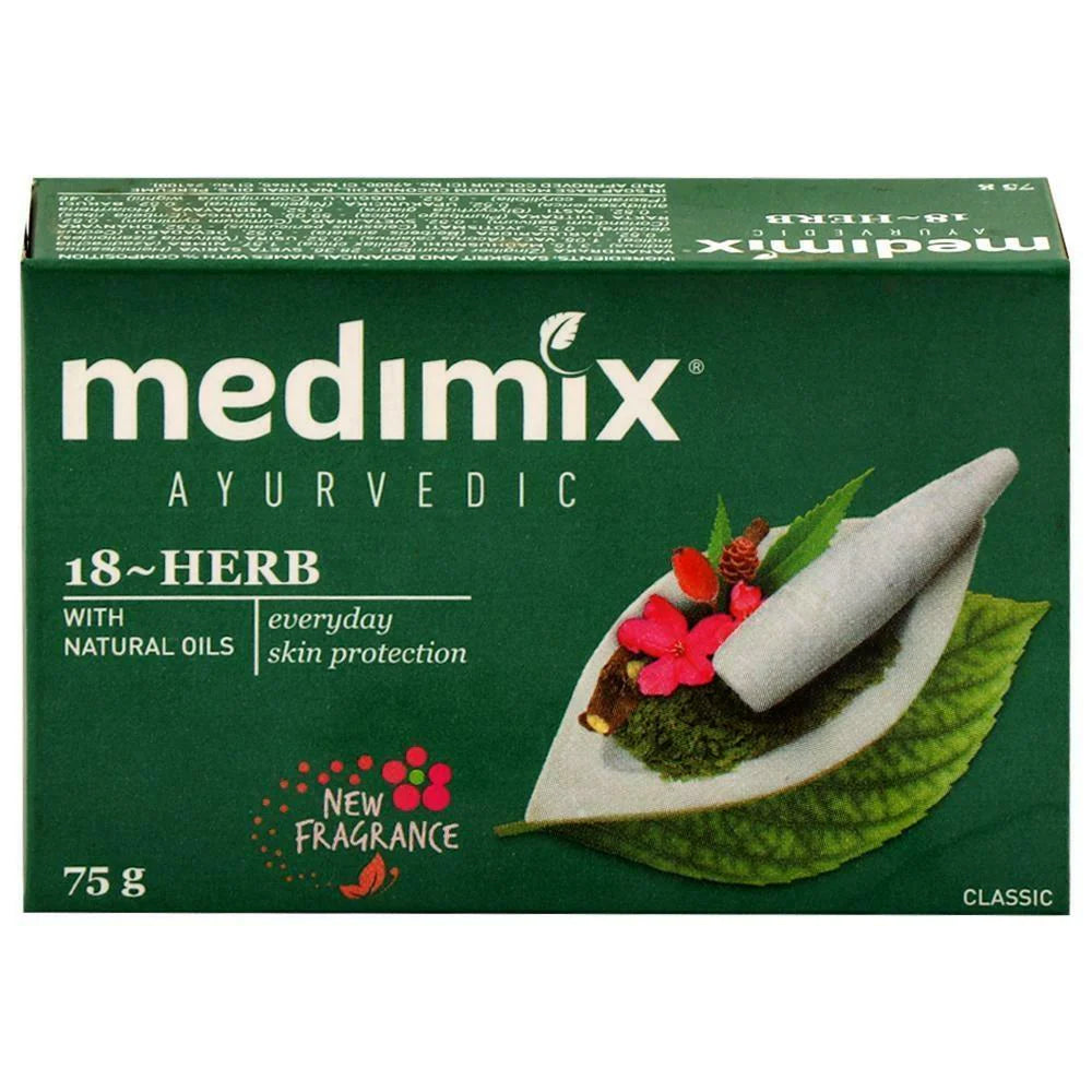 Medimix Ayurvedic Soap With 18 Herbs, 75g