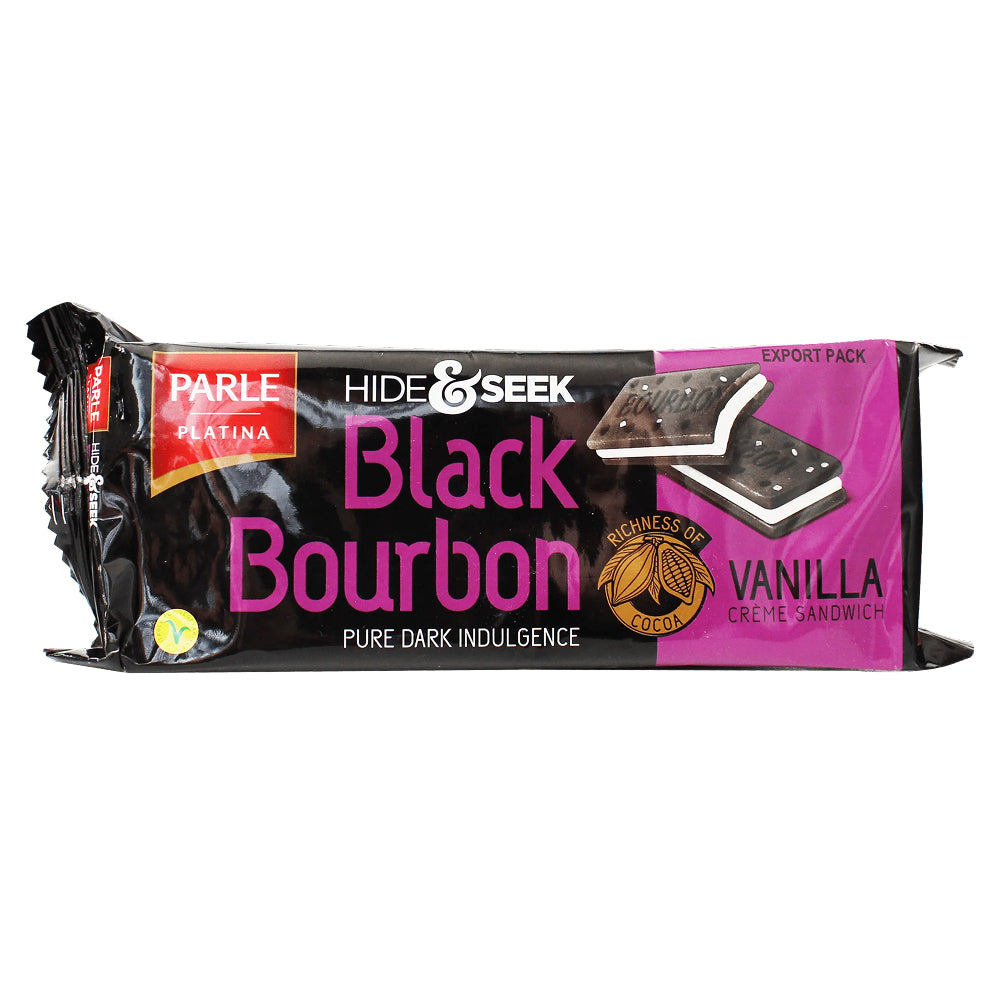 Parle hide and seek black bourbon vanilla 100g