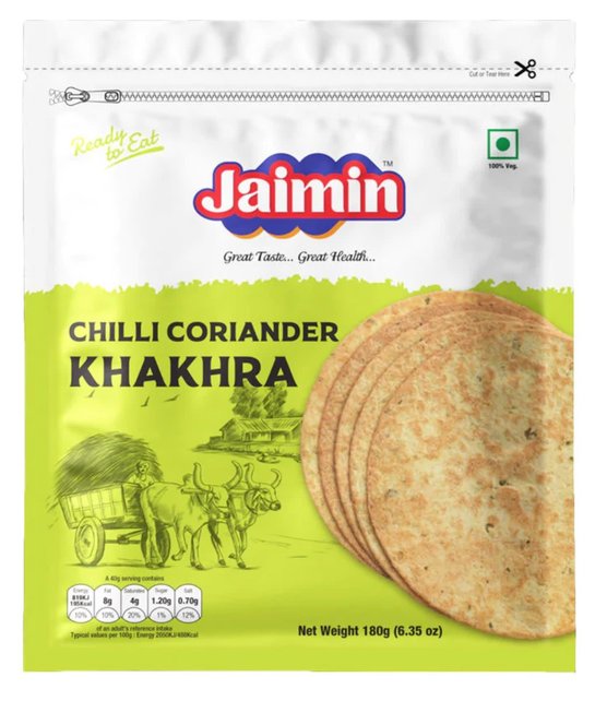 Jaimin Chilli Coriander Khakhra 180g