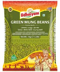 Udhaiyam Green Mung Beans Whole 1 kg