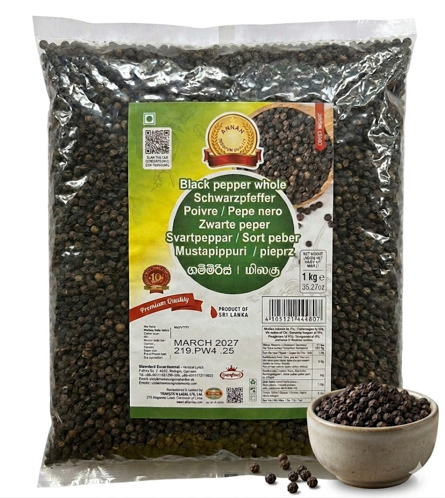 Black Pepper Whole 1kg