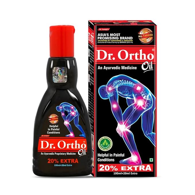 Dr Ortho Pain Relief Ayurvedic Medicine Oil 100ml (20ml Extra)