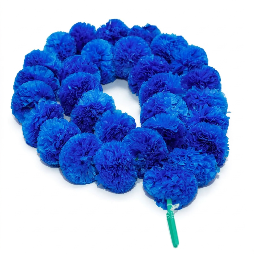 Artificial Blue Genda Phool Ladi 1pc