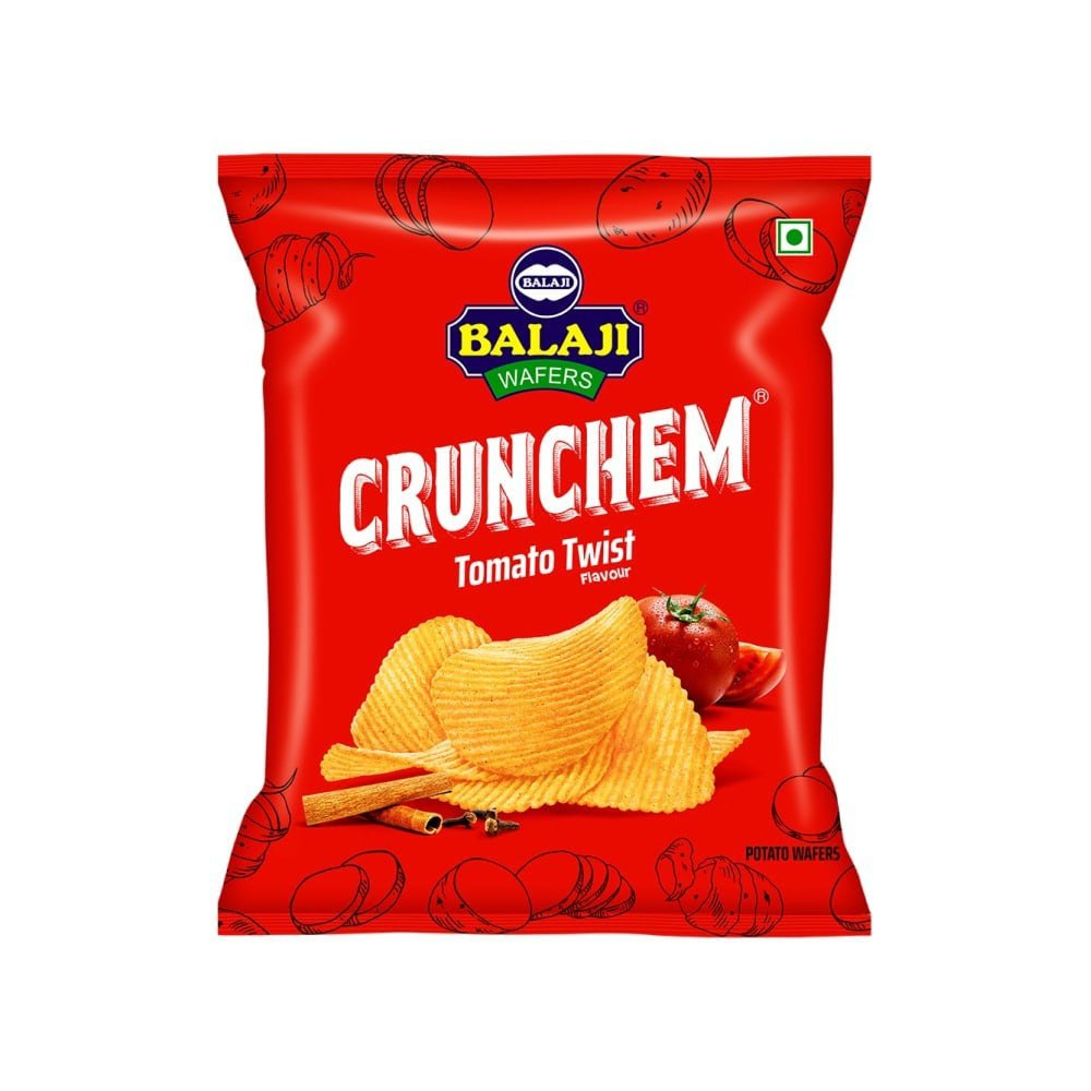 Balaji Tomato Twist Chips 40g