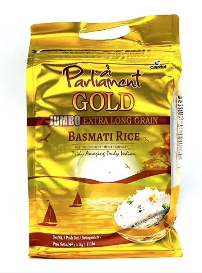 Parliament Gold Jumbo Extra long Basmati Rice 5kg