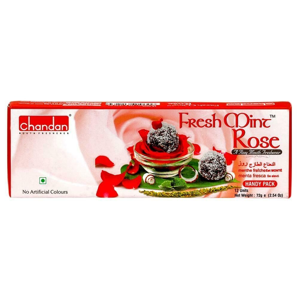 Chandan Fresh Mint Rose Mukhwas / Mouth Freshener (72g)