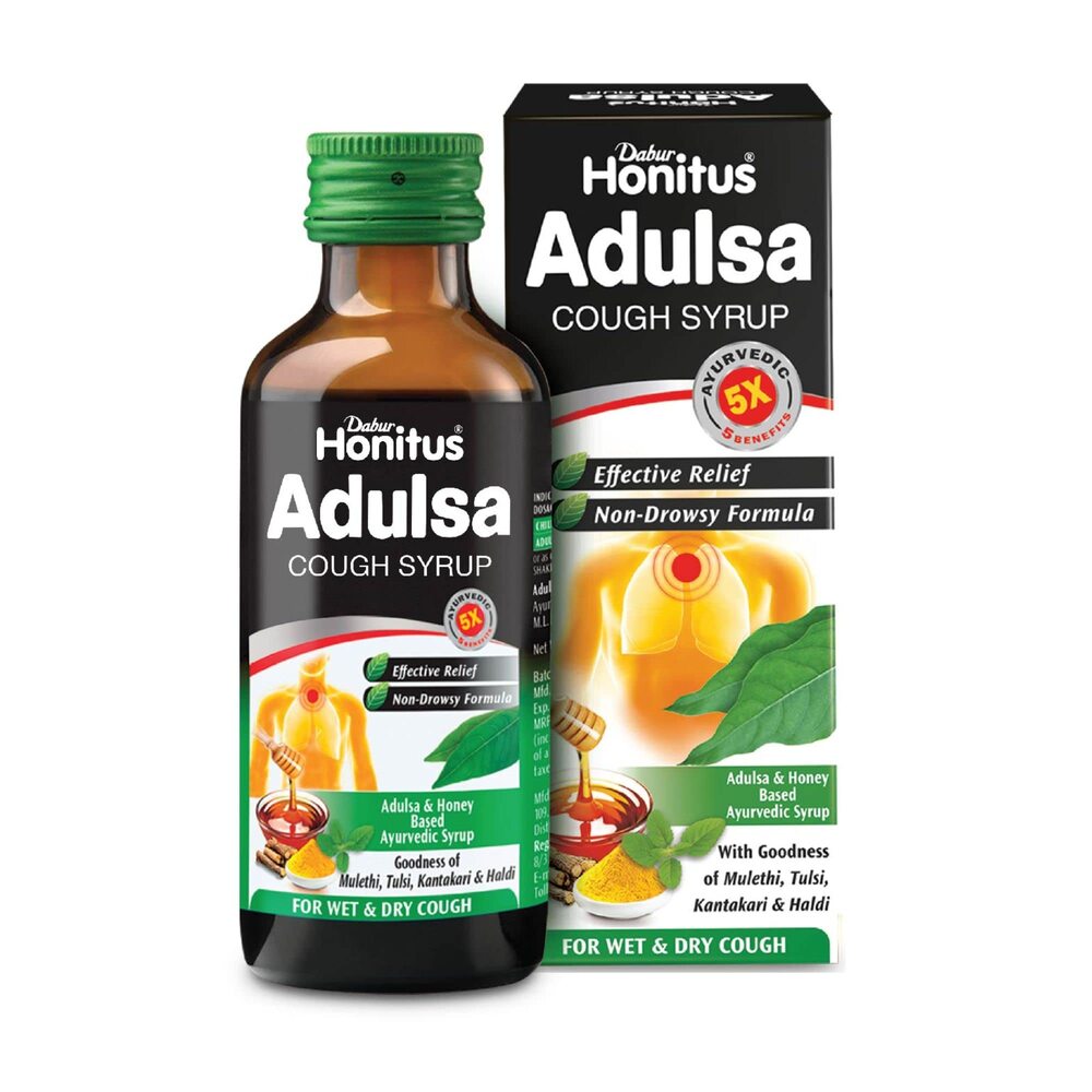Dabur Honitus Adulsa Cough Syrup - 100ml