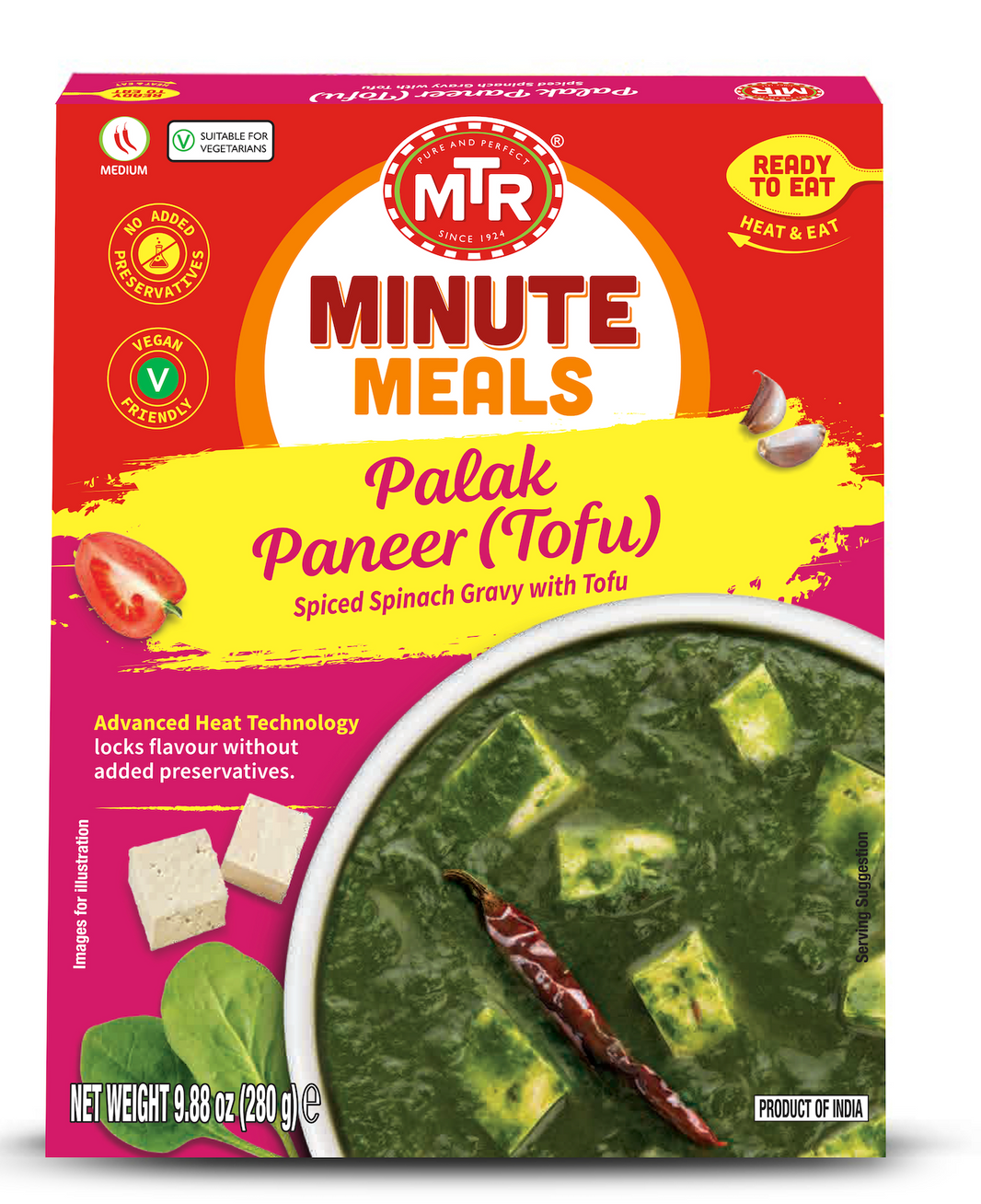 MTR RTE Palak Paneer (tofu) 280g