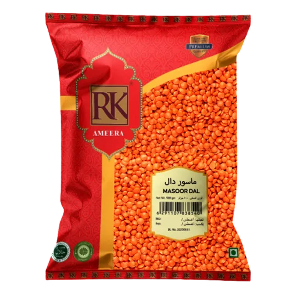 RK whole Red Masoor 500g