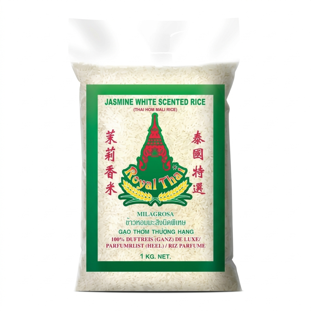 Royal Thai Jasmine White Scented Rice 1kg