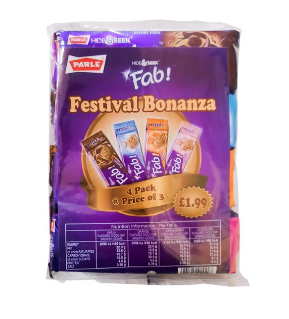 Parle Hide & Seek Fab Festival Bonanza (4 pack) 448gm