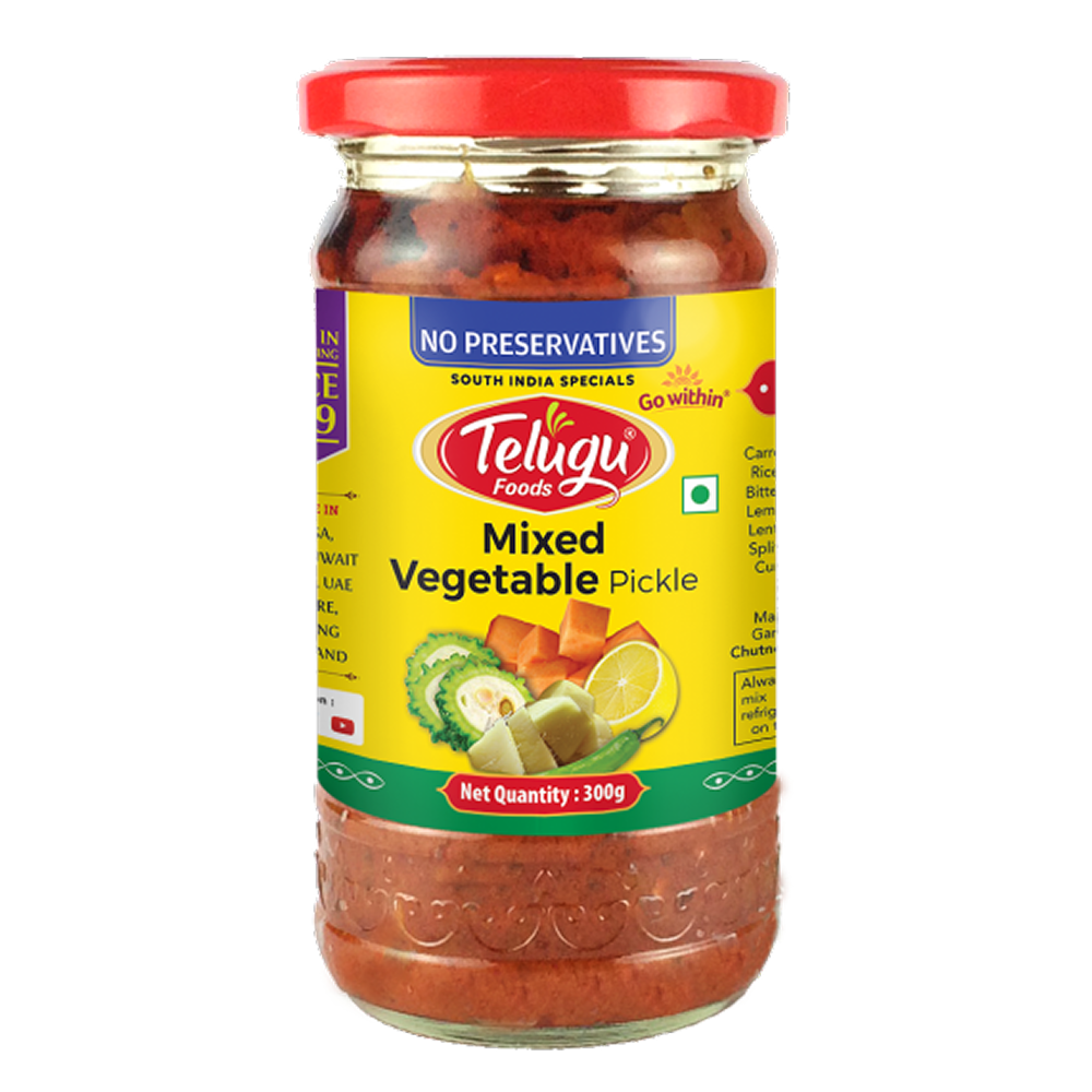 Telugu Food Mixed Vegetable Pickle 300g