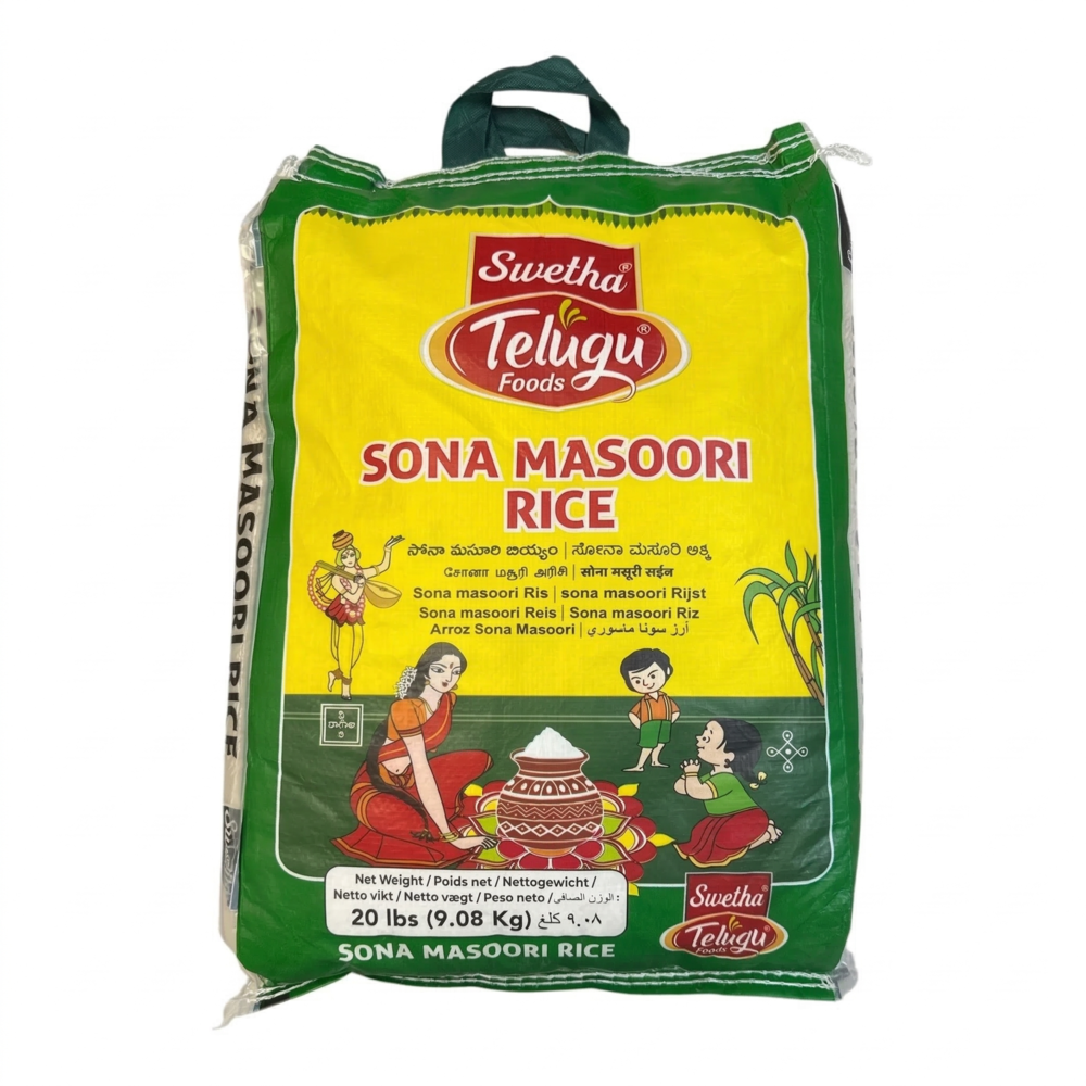 Telugu Foods Sona Masoori (20lb/9.08kg)