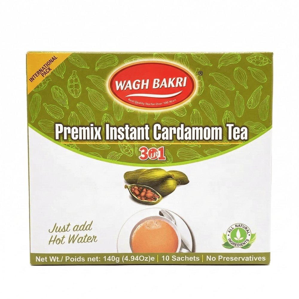 Wagh Bakri Premix Instant Cardamom Tea 140g
