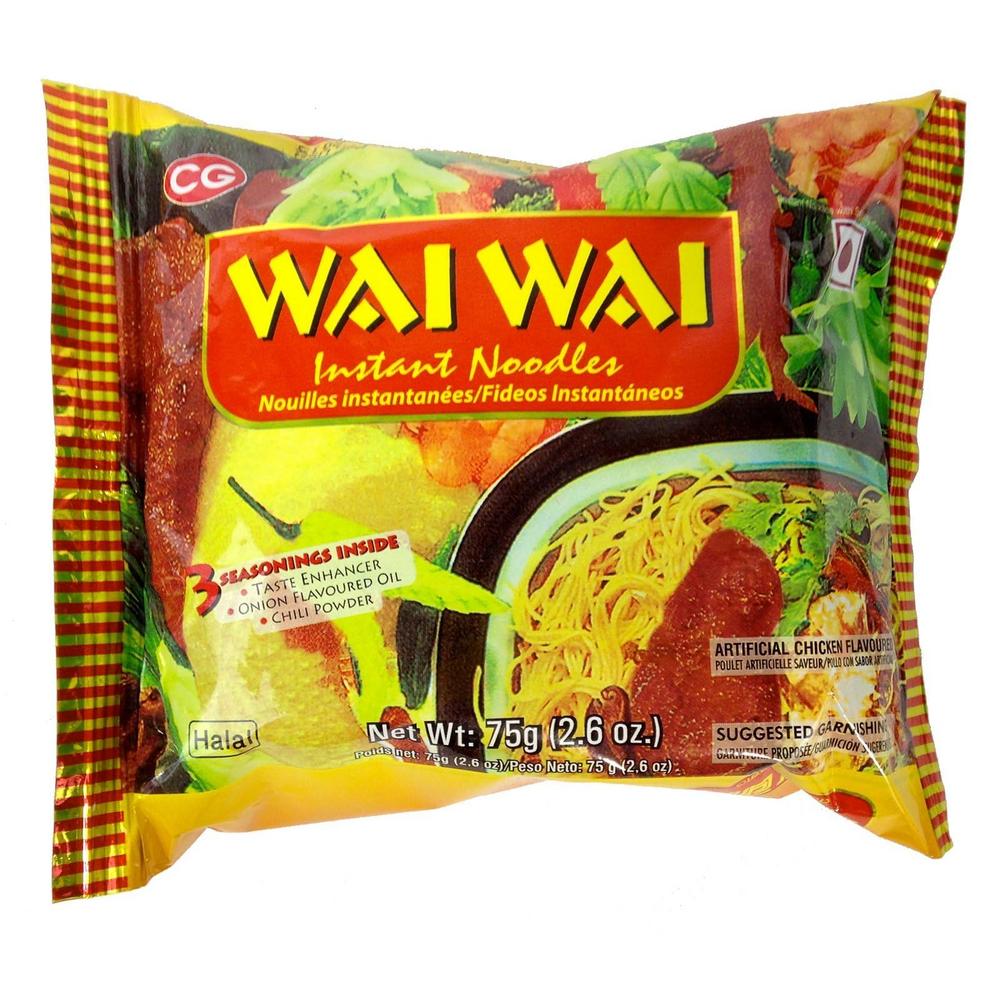 Wai Wai Instant Noodles Chicken Flavour (pack of 5)