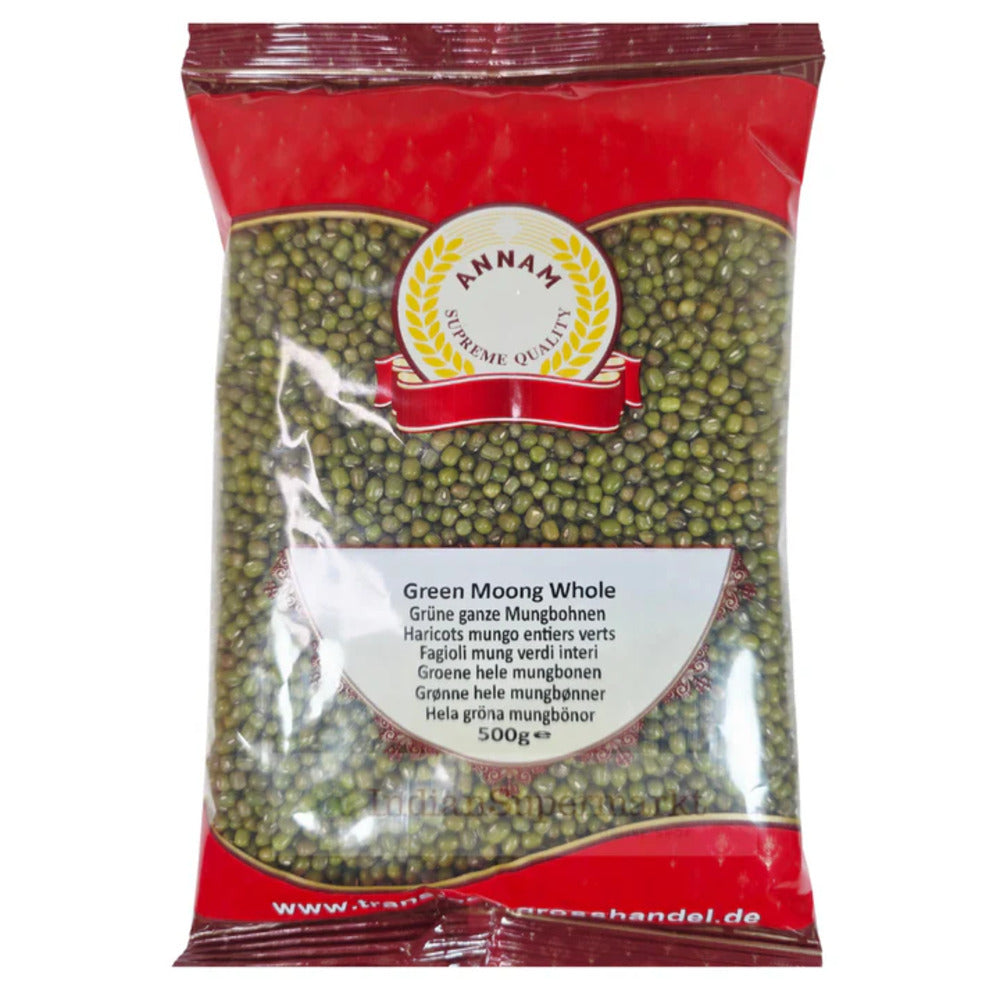 Annam Green Moong Wholes 500g
