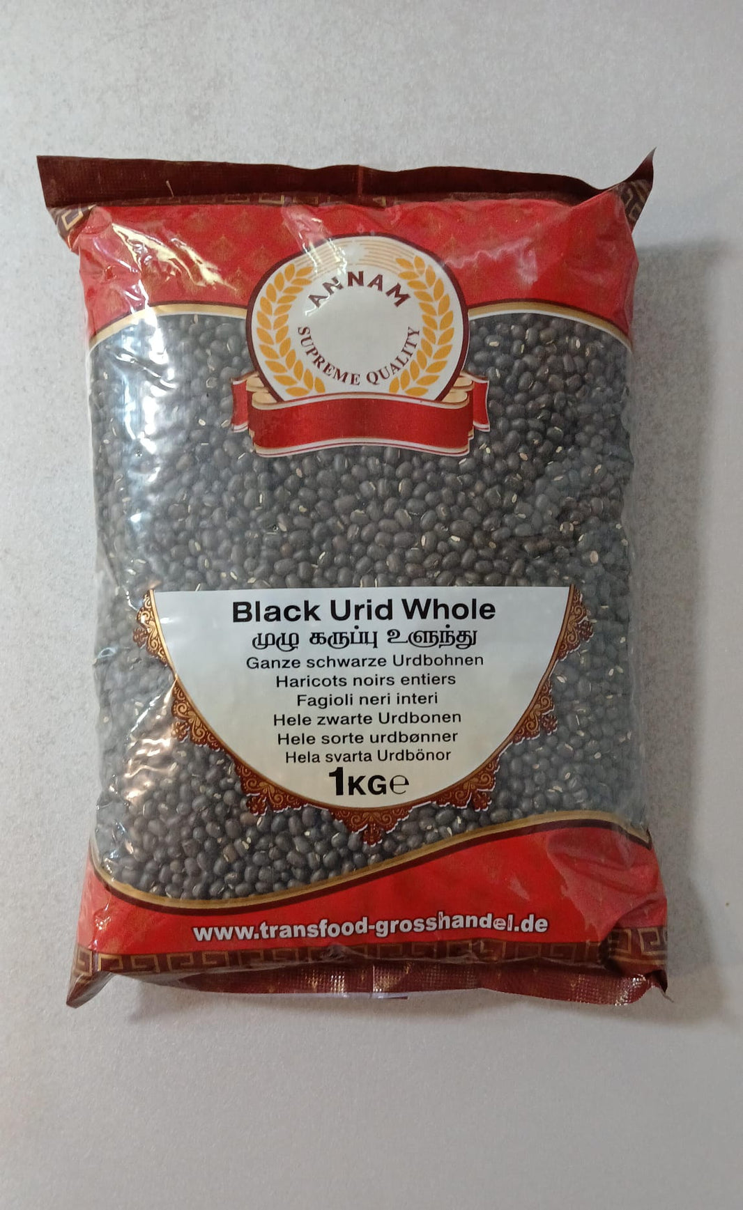 Annam Black Urad Whole 1kg