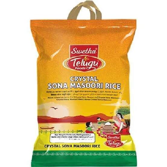 Telugu Foods Crystal Sona Masoori Rice 9.08kg